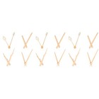 12 Sets of Wear-resistant Clock Pointers Wooden Clock Hands Elegant Clock Parts
