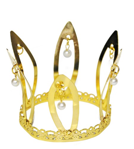 Corona de princesa dorada a elegir - Disfraz de cuento de hadas Reina Rey Rana - Imagen 4 de 19