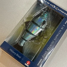 Brand New! H20 Xpress Hickory Shad 4in Ultimate Jointed Shad 4” Shad Blue Shine