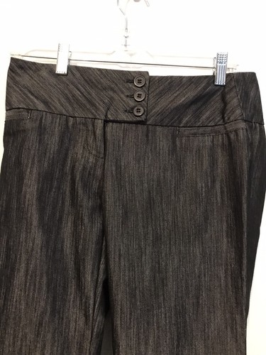 Womens Size 5 Dress Pants Joe Benbasset Charcoal Gloss Sheen Black And Gray - Picture 5 of 5