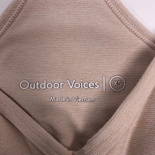 Sujetador deportivo para mujer Outdoor Voices Steeplechase bralette talla XS rosa claro usado en excelente estado - Imagen 7 de 8