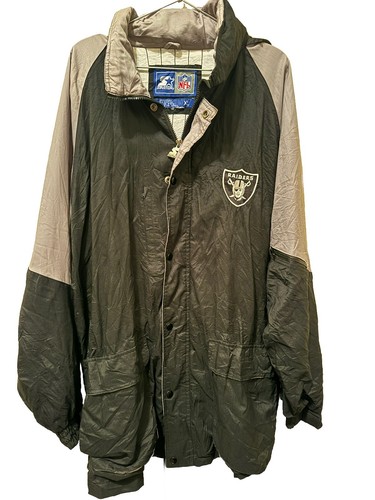 Oakland Raiders Pro Line NFL Starter Puffer Windbreaker Men’s XL 1990s - Picture 5 of 14