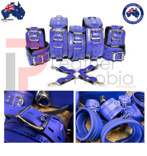 Genuine Leather Restraints set for Men/Women BDSM Restraints Set BDSM - Picture 7 of 18