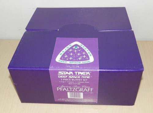 STAR TREK PFALTZGRAFF DEEP SPACE NINE 3-TEILIGES BUFFET SET NEU #1192 BAJOR SECTOR - Bild 1 von 7