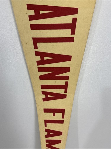 Vintage 1970s Atlanta Flames / Calgary Flames NHL Filz Wimpel 30inch Hockey NHL - Bild 4 von 9