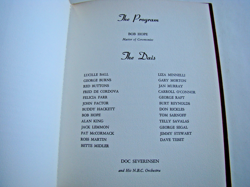 JOHNNY CARSON Friars Club Roast Souvenir Programmbuch 1974 The Tonight Show - Bild 5 von 7