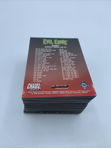 Evil Ernie 1997 Krome Chaos Trading Card Set - Komplett 1-90 - Bild 8 von 8