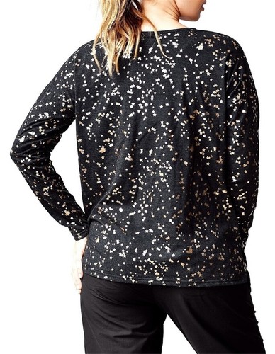 RUNNING BARE Size 22 Luna Stars Long Sleeve Box Tee T Shirt Top RRP $79.99 - Picture 2 of 6