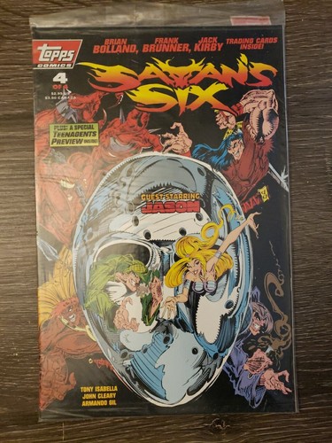 Satan's Six #1 - #4 Full Set With Cards Topps Comics 1 2 3 4 Jason 1st Comic App - Bild 5 von 9