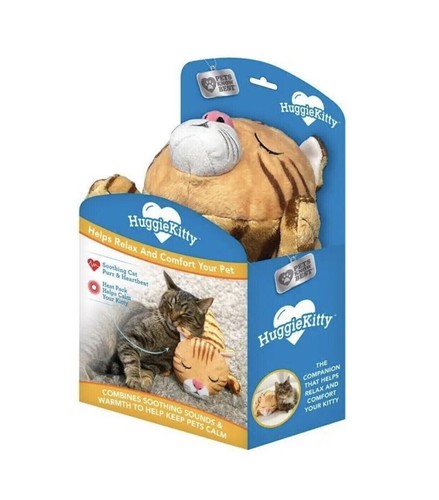 HUGGIEKITTY * PETS KNOW BEST *COMFORT CAT TOY * HEARTBEAT & HEAT PACK * NEW