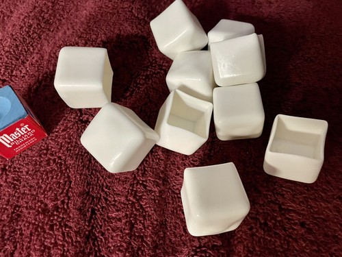 10 weiße Billard Pool Kreide Getränkehalter - Bild 2 von 3