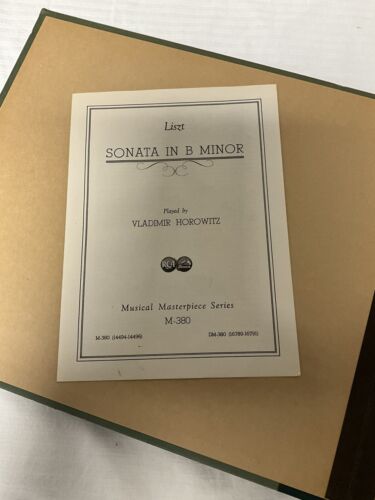 Liszt: Sonata In E Minor For Piano. 3 Album Set. Victor RCA Horowitz Good Cond. - Picture 2 of 18