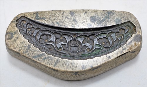 Antique Brass Jewellery Maker's Dye Original Old Hand Crafted Engraved - Picture 3 of 6