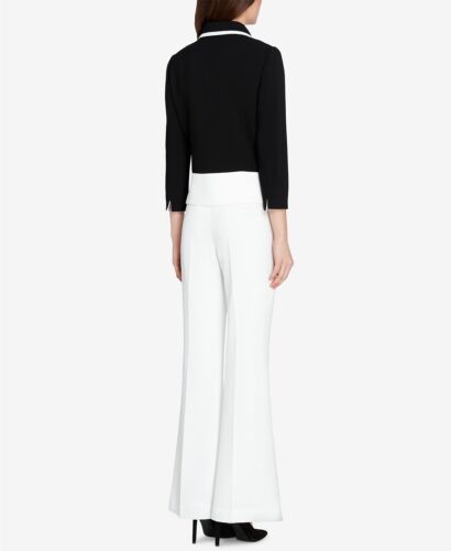 Neu mit Etikett Tahari ASL ausgestellter Hosenanzug mit Colorblocking, Größe 6P - Bild 2 von 6