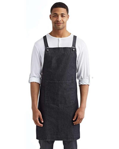 Artisan Collection by Reprime - Cross Back Barista Apron with Pocket - RP129 - Picture 3 of 7