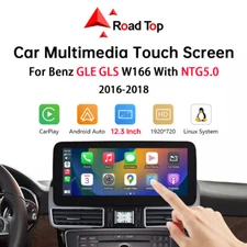 12.3”Wireless CarPlay Multimedia TouchScreen For Benz GLE GLS W166 NTG5 Road Top