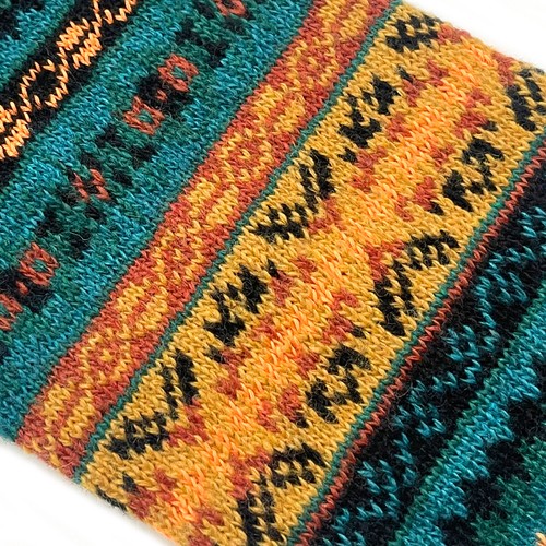 Wrapables Women's Bohemian Winter Warm Long Leg Warmers, Knee High Boot Socks - Picture 3 of 16
