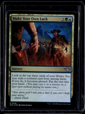 Make Your Own Luck - 218 - Foil - OTJ - NM - MTG Magic the Gathering | eBay Make Your Own Luck - 218 - Foil - OTJ - NM - MTG Magic the Gathering | eBay