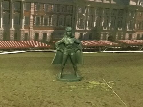 HTF Gulliver DC Comics Supergirl Superhero's 1/32 green plastic figure 1981 - Bild 5 von 5