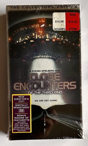 Close Encounters Of The Third Kind - Steven Spielberg SEALED VHS - DIRECTORS CUT - Picture 10 of 10