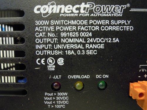 WEIDMULLER 9916250 0024 SWITCHMODE POWER SUPPLY 300W CONNECT POWER 23-28VDC - Bild 2 von 5