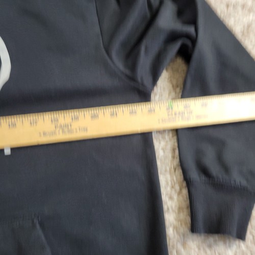 Volcom Hoodie Mens XL Black Pullover Skate Retro Spellout Logo Sweatshirt - Picture 5 of 7