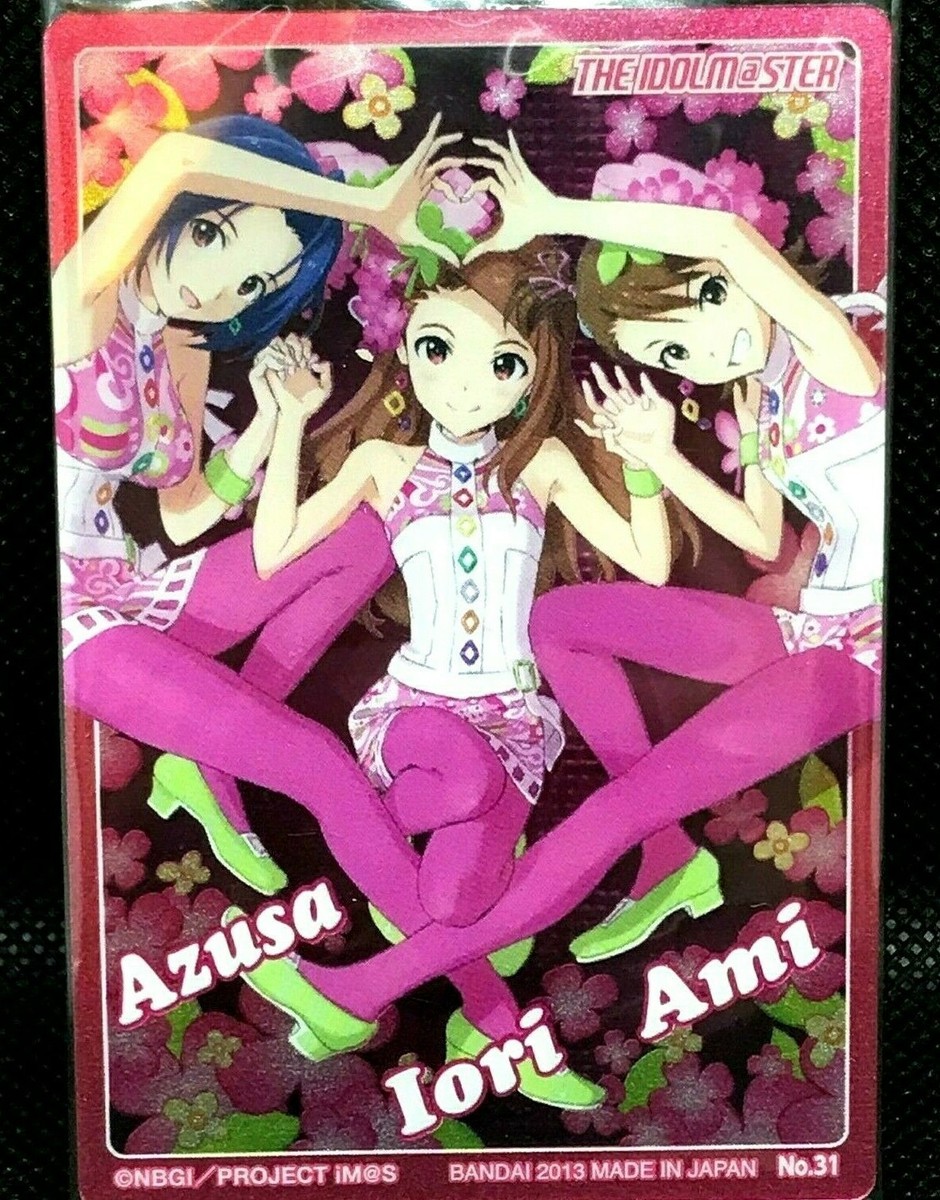 あやめ Azusa Iori Ami The Idolmaster No.31 Wafer Clear Card Bandai