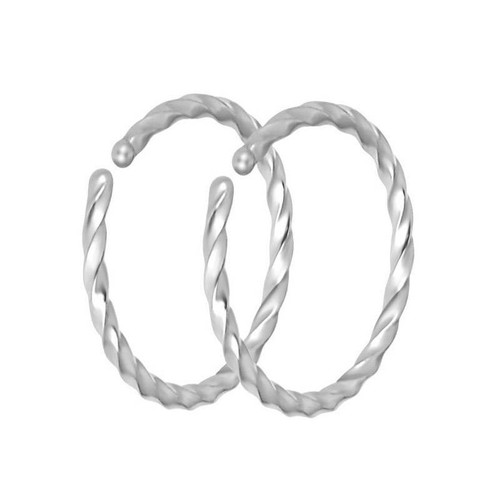 21pcs 20G Nose Hoop Rings Set Surgical Steel Lip Ear Bone Studs Piercing Kits - Picture 34 of 37