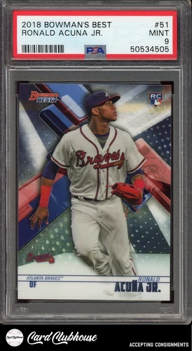2018 Bowman's Best RC #51 Ronald Acuna Jr. PSA 9