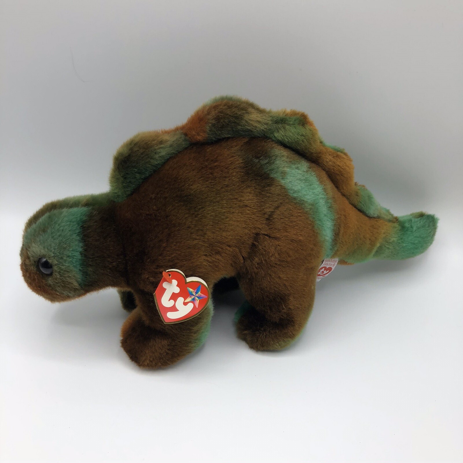 RETIRED TY 1999 BEANIE BUDDY ~ BRONTY ~ THE TEAL DINOSAUR NWT MINT CONDI