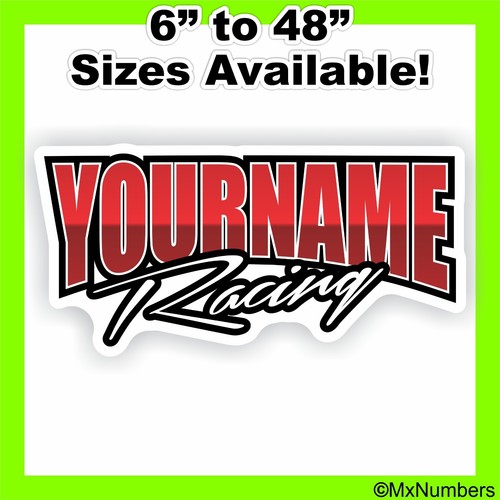 Custom Name Racing Trailer Decal Car IMCA Model Modified Sprint Stock Track - Picture 7 of 17