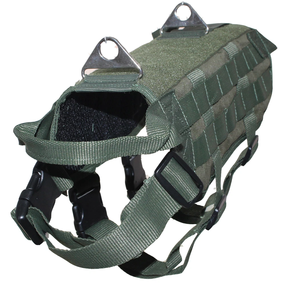 Dog Harness Outdoor Training Service Dog Molle Vest Harness 5 Sizes 4 Colors