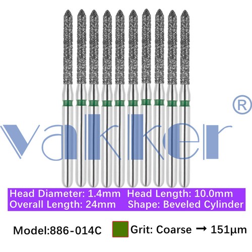 10Burs/pk Dental Diamond Burs FG Round End Taper Pear Coarse / Super Coarse Grit - Picture 152 of 204