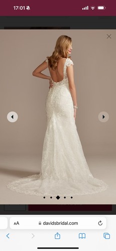 David’s Bridal Galina Signature Wedding Dress, Ivory, Size 2 - Picture 17 of 20