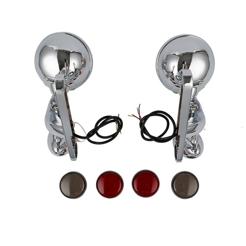 4.5" Turn Signals LED Spot Fog Light Bracket Fit For Harley Road King 1994-2023 - Picture 7 of 12