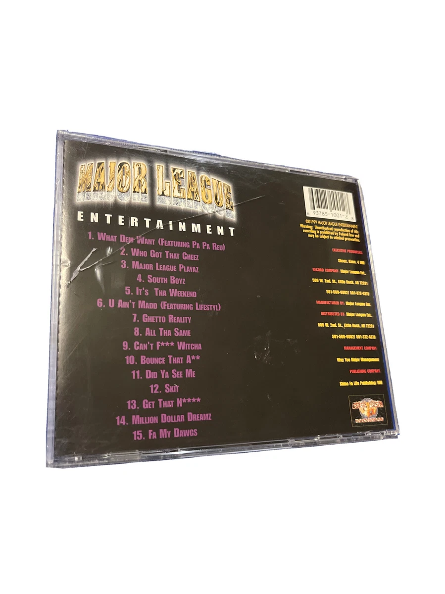Major League Out Tha Park CD Hip Hop Rap G-Funk Gangsta 2000 Y2K Little Rock AR