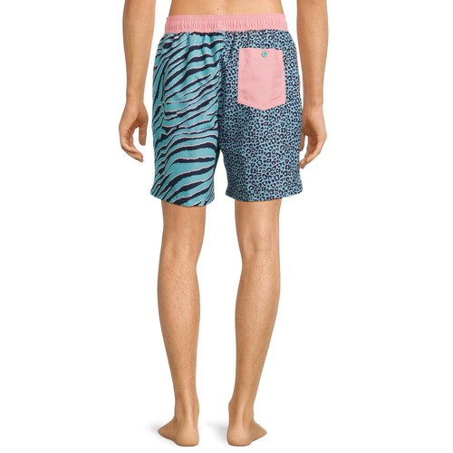 Men's & Big Men's Elastic Waist Swim Trunks, 7" Inseam, Size 3XL - Picture 3 of 3