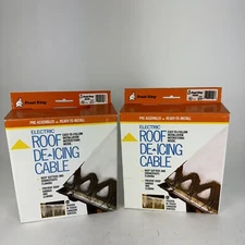 (2) Roof & Gutter De-icing Kit Frost King RC60 60ft. 120V 300W 2.5Amp Brand New