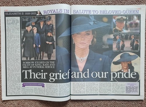 THE SUN Zeitung UK Dienstag 20. September 2022 Queen Elizabeth II Beerdigung - Bild 2 von 6