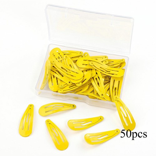 50Pcs/Box Solid Color Baby Kid Girl Hairpins Hair Barrettes Snap Hair Clip Claw☊ - Picture 10 of 23