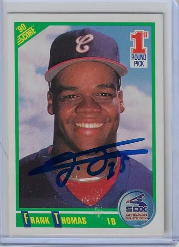 Frank Thomas 1990 Score #663 Autographed Card  ROOKIE