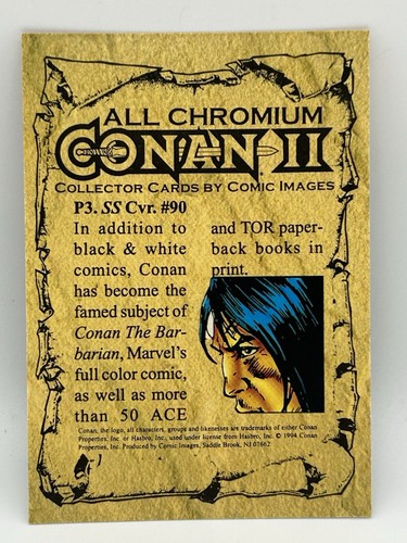 Conan Serie 2 1994 Comic Bilder Prisma Insert Card P3 SS Cvr #90 - Bild 2 von 2