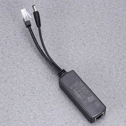 12 V POE Power Adapter Black Copper Durable POE Cable Adapter Remote Camera - Afbeelding 10 van 12