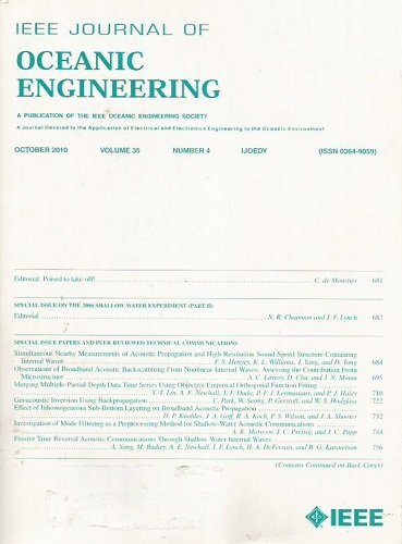 Journal of Oceanic Engineering: October 2010, Volume 35, Number 4, Good Books - Picture 1 of 1