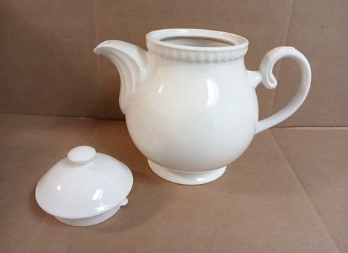 Tetera Royal Stafford Portsmouth 6 tazas crema con tapa Inglaterra descontinuada - Imagen 9 de 14