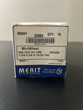 Merit MiniWheel MW GOF XX-1306 180ARB  1-3/8 x 5/8 x 1/4-20 THD (QTY: 10)