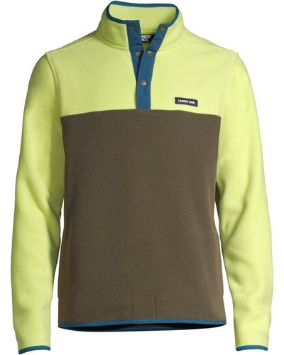 LANDS' END Big Men's 3XL, 4XL Heritage Fleece Snap Pullover NWT $65 - Bild 1 von 5