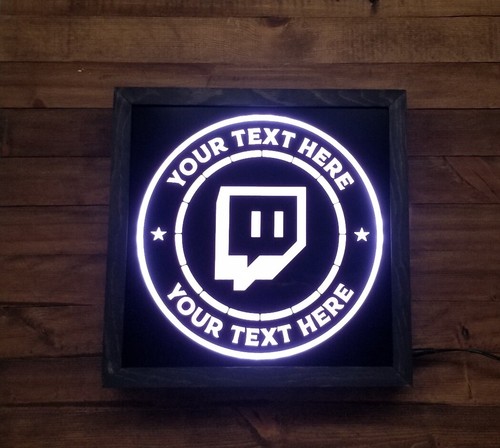 Custom Twitch LED Sign Personalized, Live Stream Sign, Live streaming - Picture 5 of 6