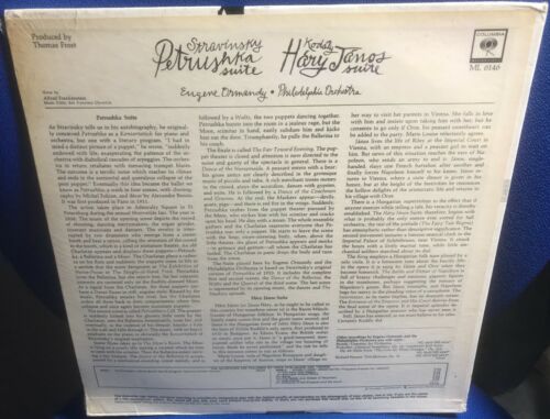 COLUMBIA ML 6146 STRAWINSKY Petrushka Suite KODALY 1965 US VERSIEGELT MONO VINYL LP - Bild 2 von 2