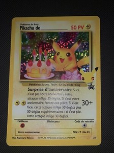 Carte Pokemon Pikachu De Anniversaire Promo 24 Celebrations 25 Ans Secrete Ebay